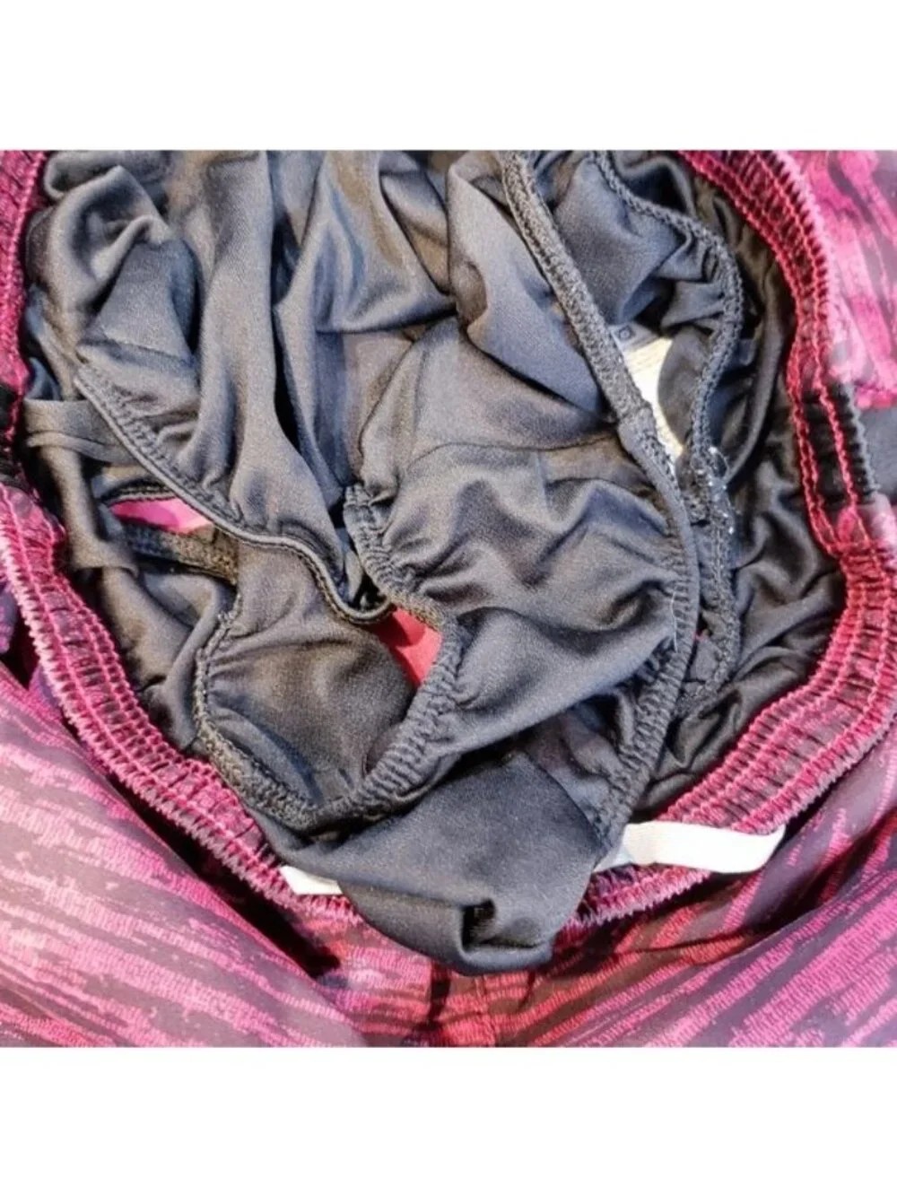 Nike Pink & Black Static Print Athletic Pull On Running Shorts Women's Size XS